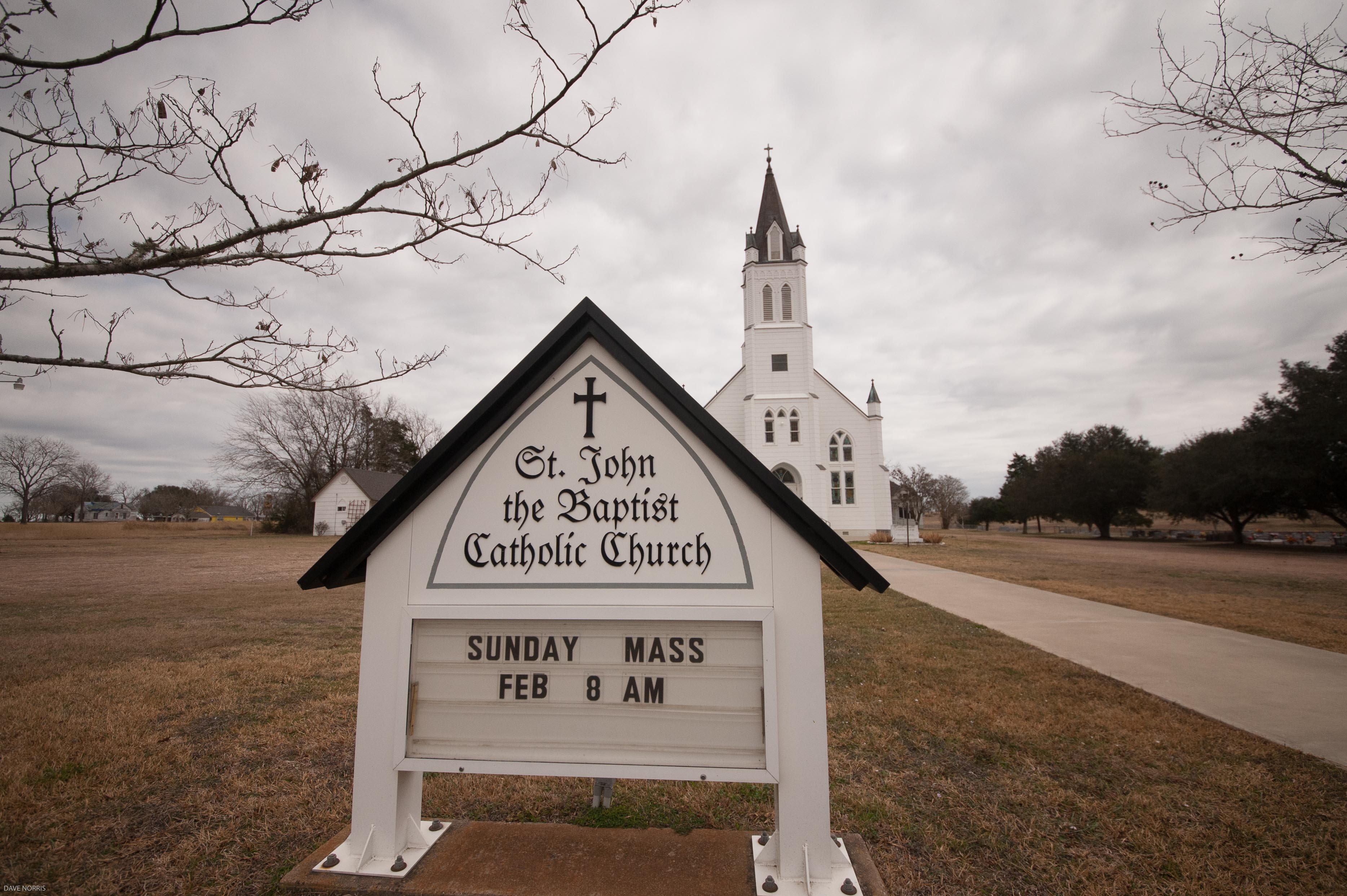 FOCUS ON THE BACKROADS:  Ammannsville’s Painted Church St John the Baptist Catholic Church