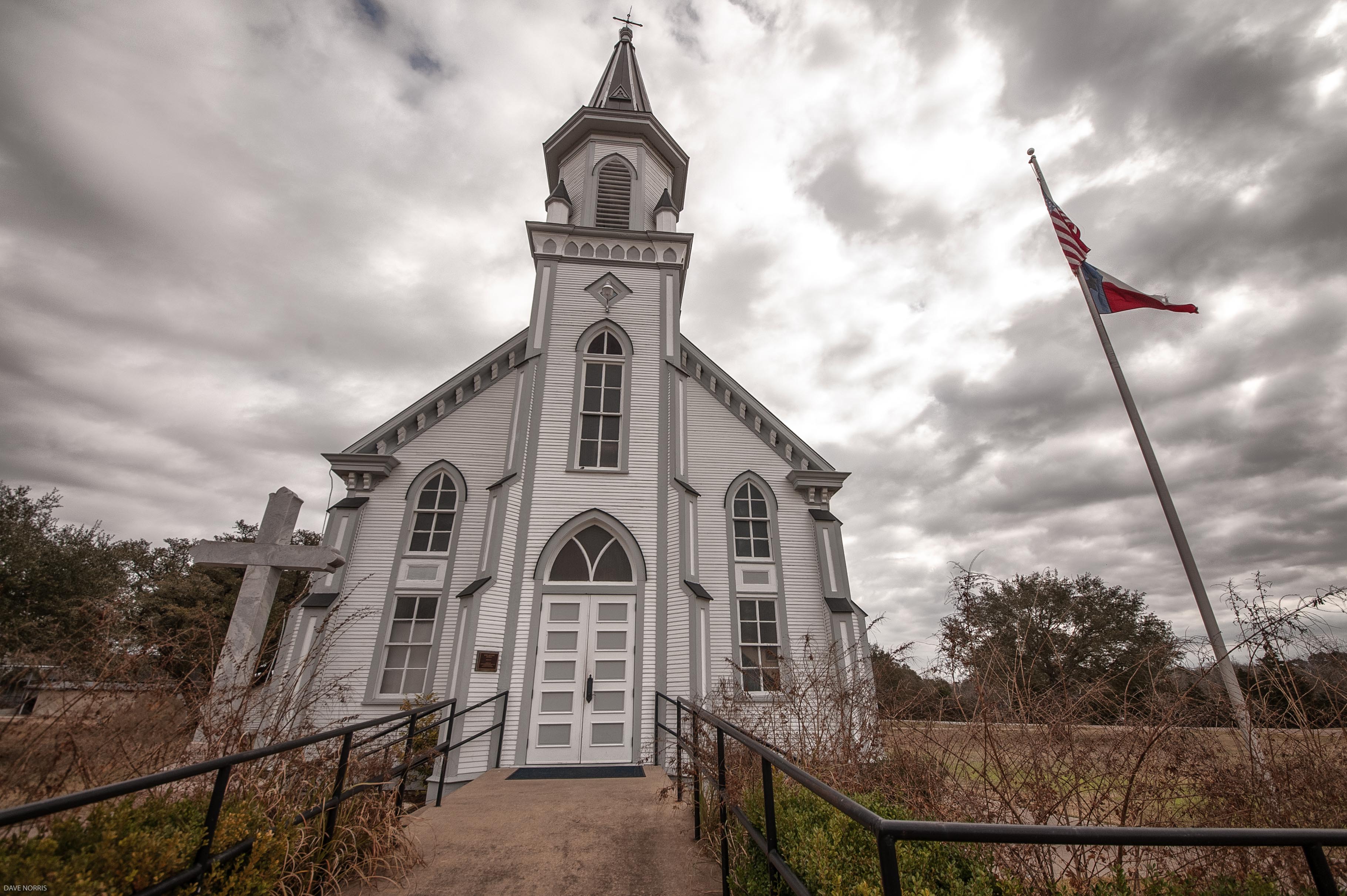 FOCUS ON THE BACKROADS:  Dubina Tx Painted Church:  St. Cyril & Methodious